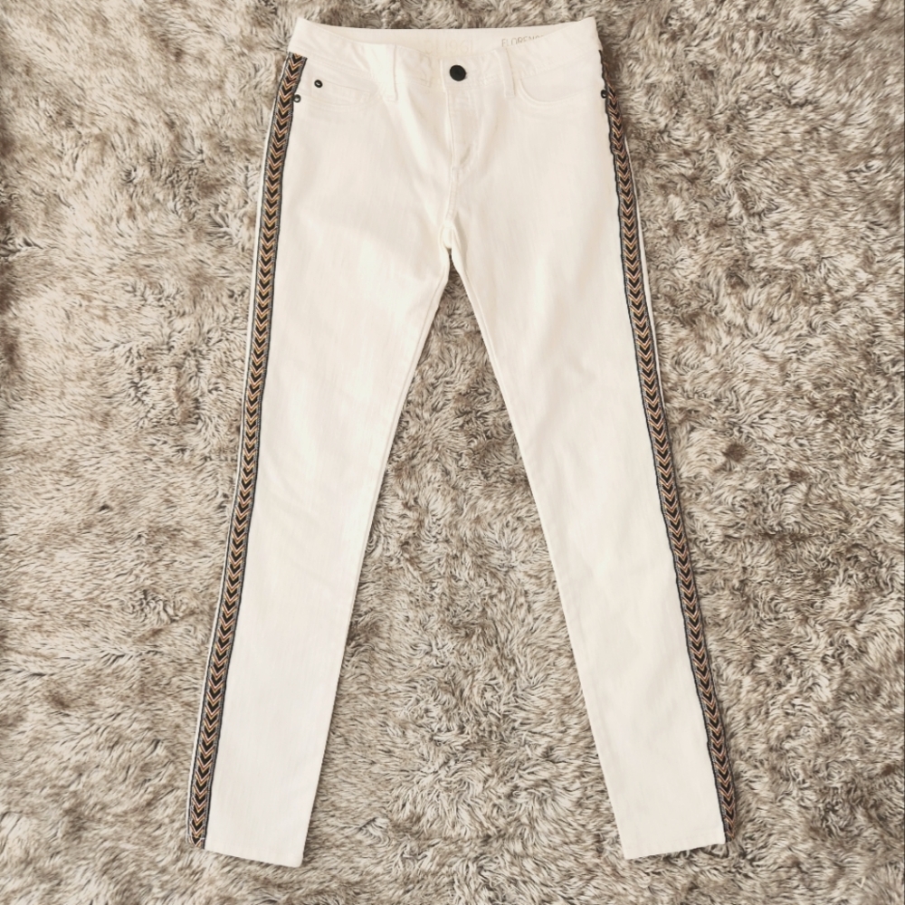 DL1961 Florence Instasculptโ Skinny Jeans in Lightning White Women's Size 27